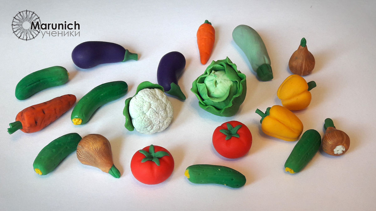 мастер-класс по полимерной глине, polymer clay, polymer clay vegetables, marunich, polymerclay workshop, украшения из полимерной глины, марунич, полимерная глина мастер-класс, украшения своими руками, овощи из полимерной глины, полимерная глина обучение