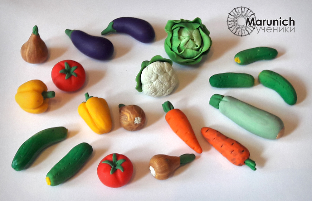 мастер-класс по полимерной глине, polymer clay, polymer clay vegetables, marunich, polymerclay workshop, украшения из полимерной глины, марунич, полимерная глина мастер-класс, украшения своими руками, овощи из полимерной глины, полимерная глина обучение