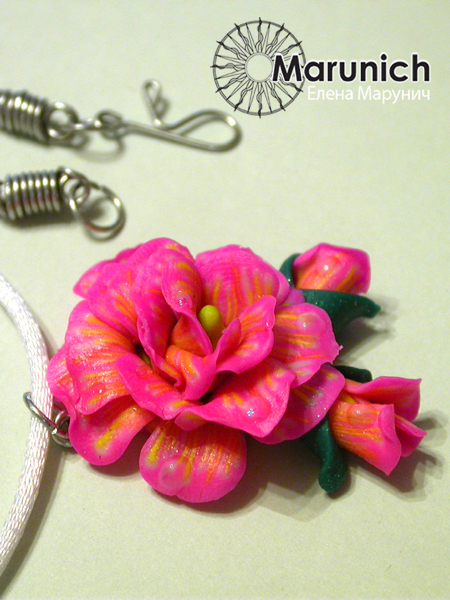 мастер-класс по полимерной глине, polymer clay, polymer clay flowers, marunich, polymerclay workshop, украшения из полимерной глины, марунич, полимерная глина мастер-класс, украшения своими руками, цветы из полимерной глины, полимерная глина обучение