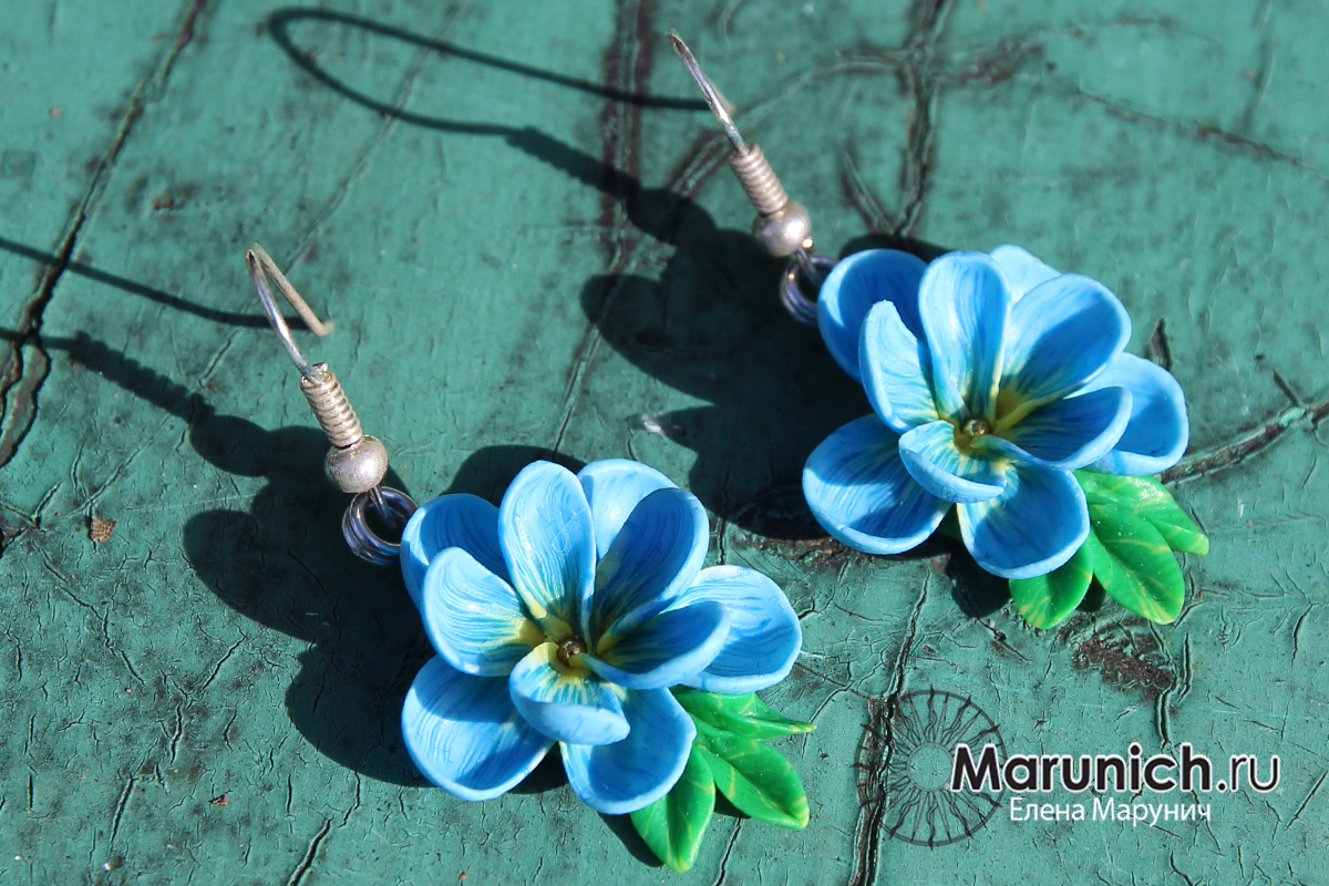 эксклюзивные украшения, polymer clay, polymer clay flowers, polymer clay workkshop, marunich, полимерная глина мастер-класс, украшения из полимерной глины, цветы из полимерной глины, марунич